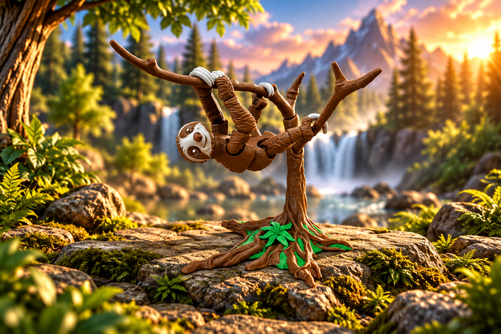 Sloth With Tree Display